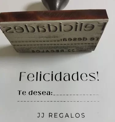 Sello De Goma Personalizado 7cm